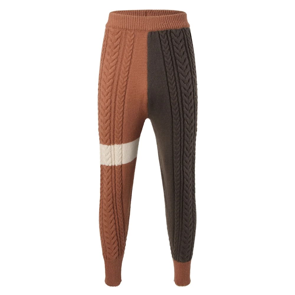 2023 Winter Vintage Patchwork Knit Pants for Men